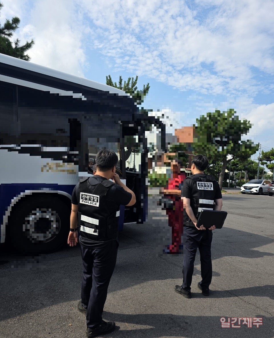 ▲ 불법관광영업 단속 사진(자치경찰단)ⓒ일간제주