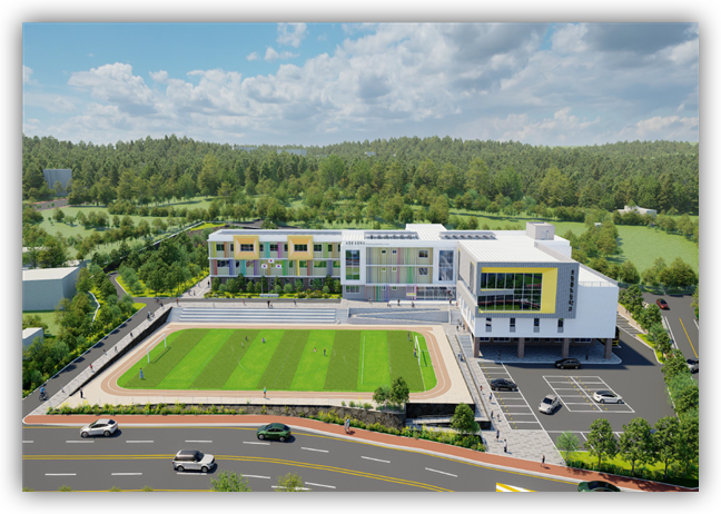 ▲가칭 오등봉초등학교 조감도ⓒ일간제주