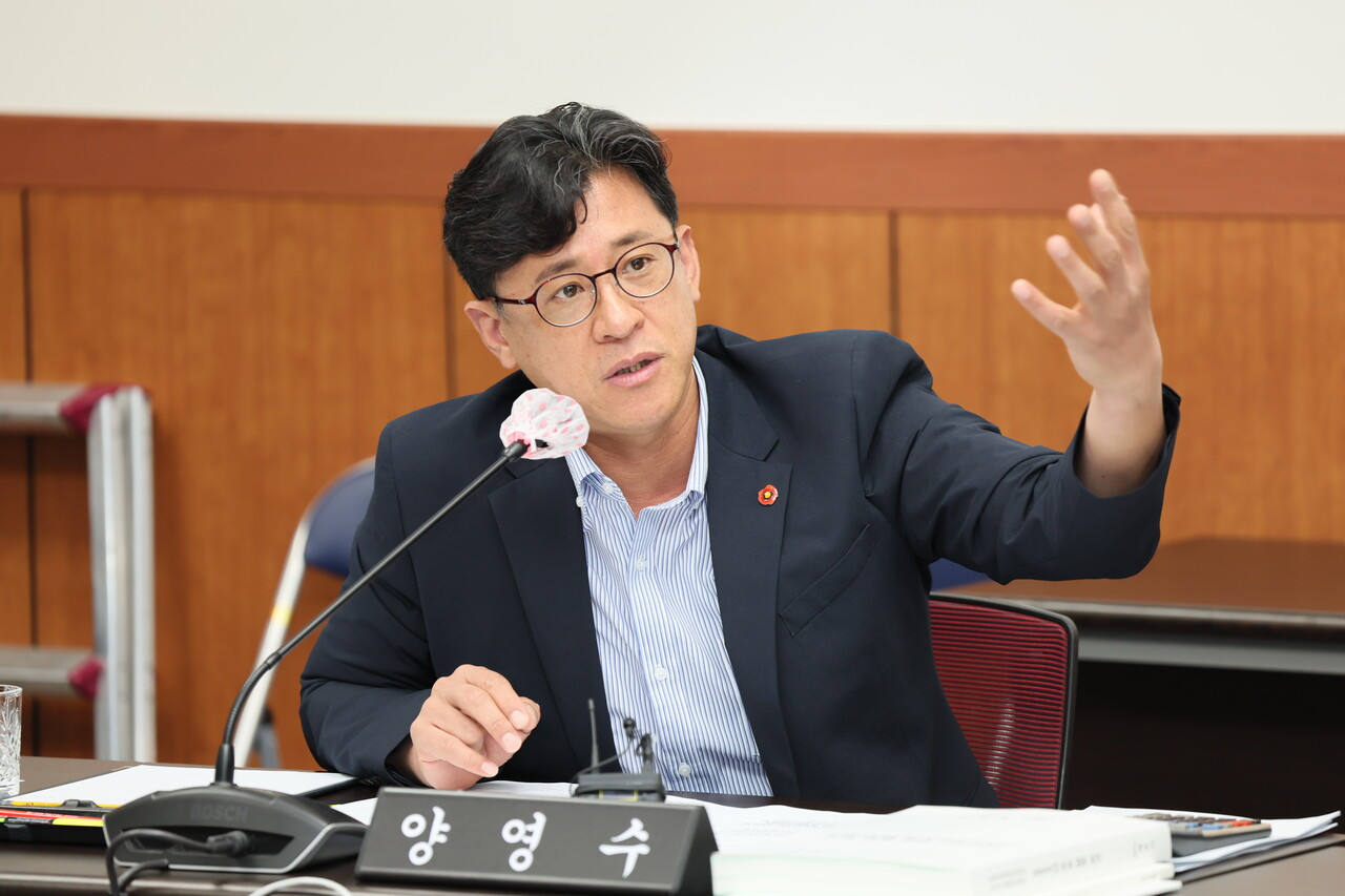 ▲ 양영수 의원(진보당, 아라동을선거구)ⓒ일간제주